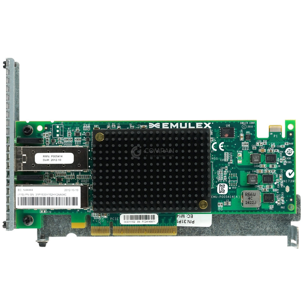 31P1533 IBM DUAL PORT 10GB SFP+ FC PCI-E X8 NETWORK ADAPTER